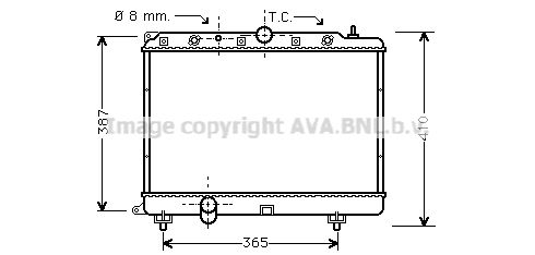 AVA QUALITY COOLING Радиатор, охлаждение двигателя AU2154